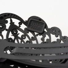 画像をギャラリービューアに読み込む, バレッタ レースメタル グレープ ブロンズ/ブラック/シルバー