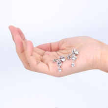 Load image into Gallery viewer, 【芸能人着用】イヤリング ラインストーン クリアカラー 135399