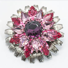 画像をギャラリービューアに読み込む, フラワーモチーフのビジューブローチ