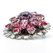 画像をギャラリービューアに読み込む, フラワーモチーフのビジューブローチ