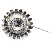 画像をギャラリービューアに読み込む, フラワーモチーフのビジューブローチ