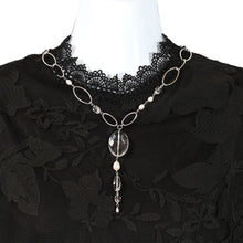 画像をギャラリービューアに読み込む, 上品なクリアカラーが美しいクォーツのネックレス