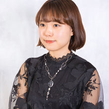 画像をギャラリービューアに読み込む, 上品なクリアカラーが美しいクォーツのネックレス