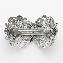 画像をギャラリービューアに読み込む, バレッタ レースメタル グレープ ブロンズ/ブラック/シルバー