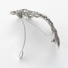 画像をギャラリービューアに読み込む, バレッタ レースメタル グレープ ブロンズ/ブラック/シルバー