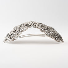 画像をギャラリービューアに読み込む, バレッタ レースメタル グレープ ブロンズ/ブラック/シルバー