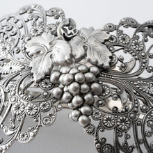 画像をギャラリービューアに読み込む, バレッタ レースメタル グレープ ブロンズ/ブラック/シルバー