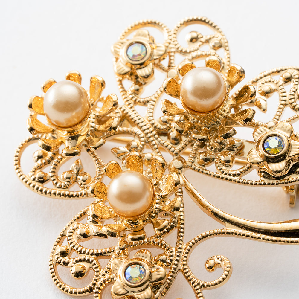 MITSUKOSHI(三越) 真珠のブローチ、真珠のイヤリング - ブローチ