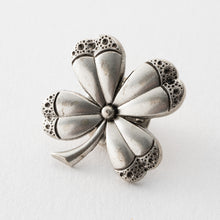 画像をギャラリービューアに読み込む, クローバーモチーフのバッジ