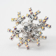 画像をギャラリービューアに読み込む, バッジ ラインストーン スノー クリアカラー 141498 メール便