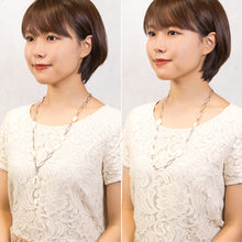 画像をギャラリービューアに読み込む, 白蝶貝の上品な光沢が美しい2WAYネックレス