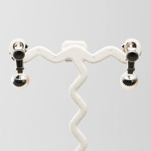 画像をギャラリービューアに読み込む, ネックレス&イヤリングセット ラインストーン パール クリアカラー ホワイト 149851 142811