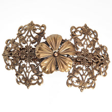 Load image into Gallery viewer, アンティーク調のレースメタルの曲線が美しいヘアバレッタ