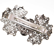 Load image into Gallery viewer, アンティーク調のレースメタルの曲線が美しいヘアバレッタ