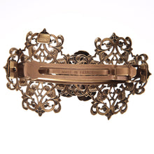 Load image into Gallery viewer, アンティーク調のレースメタルの曲線が美しいヘアバレッタ