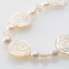 Load image into Gallery viewer, ネックレス 白蝶貝 淡水パール ローズ ショート 143343
