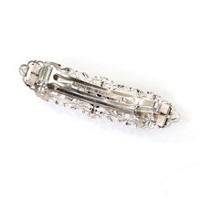 画像をギャラリービューアに読み込む, バレッタ レースメタル シルバー クローバー 143469 メール便