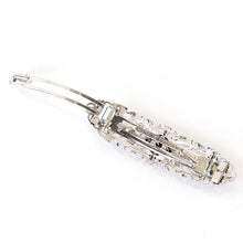 画像をギャラリービューアに読み込む, バレッタ レースメタル シルバー クローバー 143469 メール便