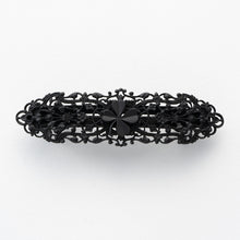 画像をギャラリービューアに読み込む, バレッタ レースメタル ブラック クローバー 143566 メール便