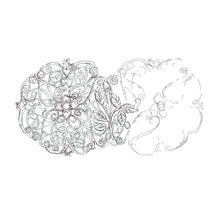 画像をギャラリービューアに読み込む, バレッタ レースメタル シルバー 葉 143767