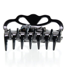 画像をギャラリービューアに読み込む, 花モチーフの黒曜石と、ヨーロッパ製ボヘミアングラスが美しいクリップ「ガーデン」