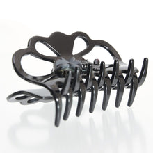 画像をギャラリービューアに読み込む, 花モチーフの黒曜石と、ヨーロッパ製ボヘミアングラスが美しいクリップ「ガーデン」