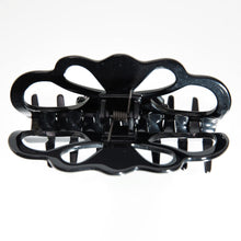 画像をギャラリービューアに読み込む, 花モチーフの黒曜石と、ヨーロッパ製ボヘミアングラスが美しいクリップ「ガーデン」