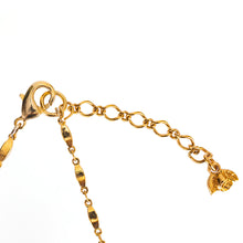 画像をギャラリービューアに読み込む, 【ももクロ佐々木彩夏さん着用】ネックレス ボヘミアングラス ラインストーン パール グリーン ゴールド グレー 40cm ショート 145819