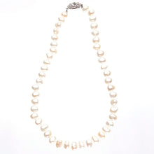 画像をギャラリービューアに読み込む, ネックレス 淡水パール ラインストーン ホワイト ショート 145995