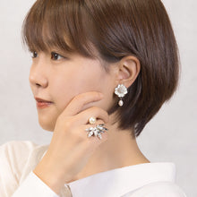 画像をギャラリービューアに読み込む, 【乃木坂46着用】リング パール ラインストーン クリアカラー シルバー フリーサイズ 146040