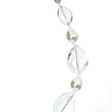 画像をギャラリービューアに読み込む, 【TV着用モデル】ネックレス クォーツ 淡水パール クリアカラー ホワイト 44cm ショート 146640