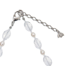 画像をギャラリービューアに読み込む, 【TV着用モデル】ネックレス クォーツ 淡水パール クリアカラー ホワイト 44cm ショート 146640