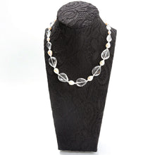 画像をギャラリービューアに読み込む, 【TV着用モデル】ネックレス クォーツ 淡水パール クリアカラー ホワイト 44cm ショート 146640