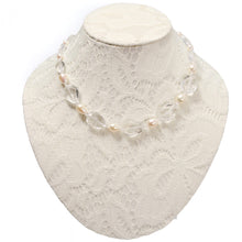 画像をギャラリービューアに読み込む, 【TV着用モデル】ネックレス クォーツ 淡水パール クリアカラー ホワイト 44cm ショート 146640