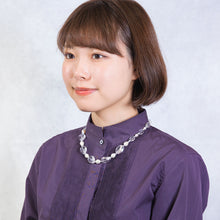 画像をギャラリービューアに読み込む, 【TV着用モデル】ネックレス クォーツ 淡水パール クリアカラー ホワイト 44cm ショート 146640
