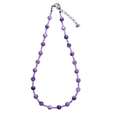 画像をギャラリービューアに読み込む, 繊細で美しい模様を持つチャロアイトのネックレス