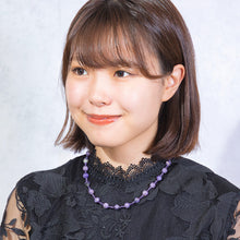 画像をギャラリービューアに読み込む, 繊細で美しい模様を持つチャロアイトのネックレス