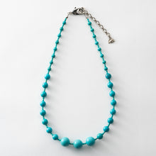 画像をギャラリービューアに読み込む, ネックレス ターコイズ 天然石 ラウンド ショート 147304