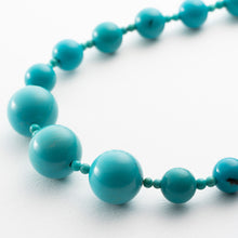 画像をギャラリービューアに読み込む, ネックレス ターコイズ 天然石 ラウンド ショート 147304
