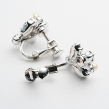 画像をギャラリービューアに読み込む, ネックレス&イヤリングセット ラインストーン パール クリアカラー ホワイト 149850 147849