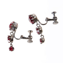 Load image into Gallery viewer, 【TV着用モデル】イヤリング ラインストーン レッド 148046