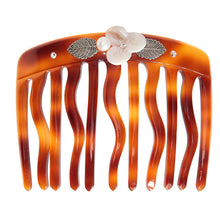 画像をギャラリービューアに読み込む, 白蝶貝の優しい光沢が上品なヘアコーム