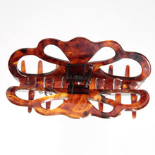 画像をギャラリービューアに読み込む, 花モチーフの白蝶貝(マザーオブパール)の上品な光沢が美しいクリップ「ガーデン」