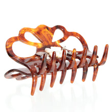 画像をギャラリービューアに読み込む, 花モチーフの白蝶貝(マザーオブパール)の上品な光沢が美しいクリップ「ガーデン」