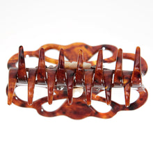 画像をギャラリービューアに読み込む, 花モチーフの白蝶貝(マザーオブパール)の上品な光沢が美しいクリップ「ガーデン」