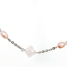 画像をギャラリービューアに読み込む, 上品なピンクが美しいローズクォーツのネックレス