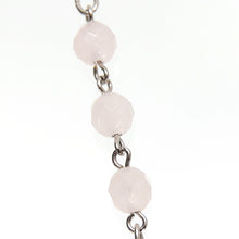 Load image into Gallery viewer, ネックレス ローズクォーツ 七宝 ピンク フラワー チェーン タッセル 148399