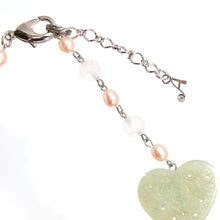 画像をギャラリービューアに読み込む, 煌めくラインストーンと天然石を組み合わせたネックレス