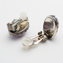 Load image into Gallery viewer, イヤリング フォスフォシデライト 天然石 パープル オーバル 148507