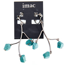 Load image into Gallery viewer, イヤリング ターコイズ ラフカット ブルー 148515